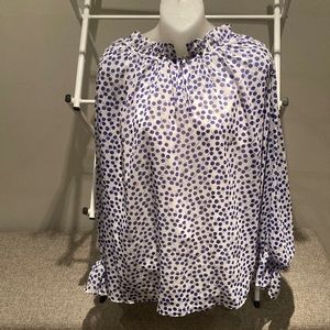 Boden sheer blouse- with white camisole